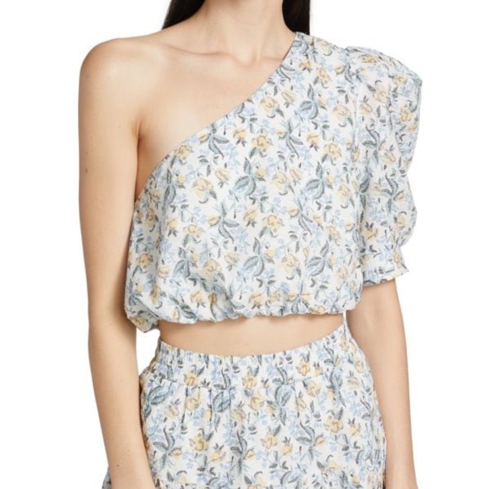 En Saison Maeve Floral Cropped Top